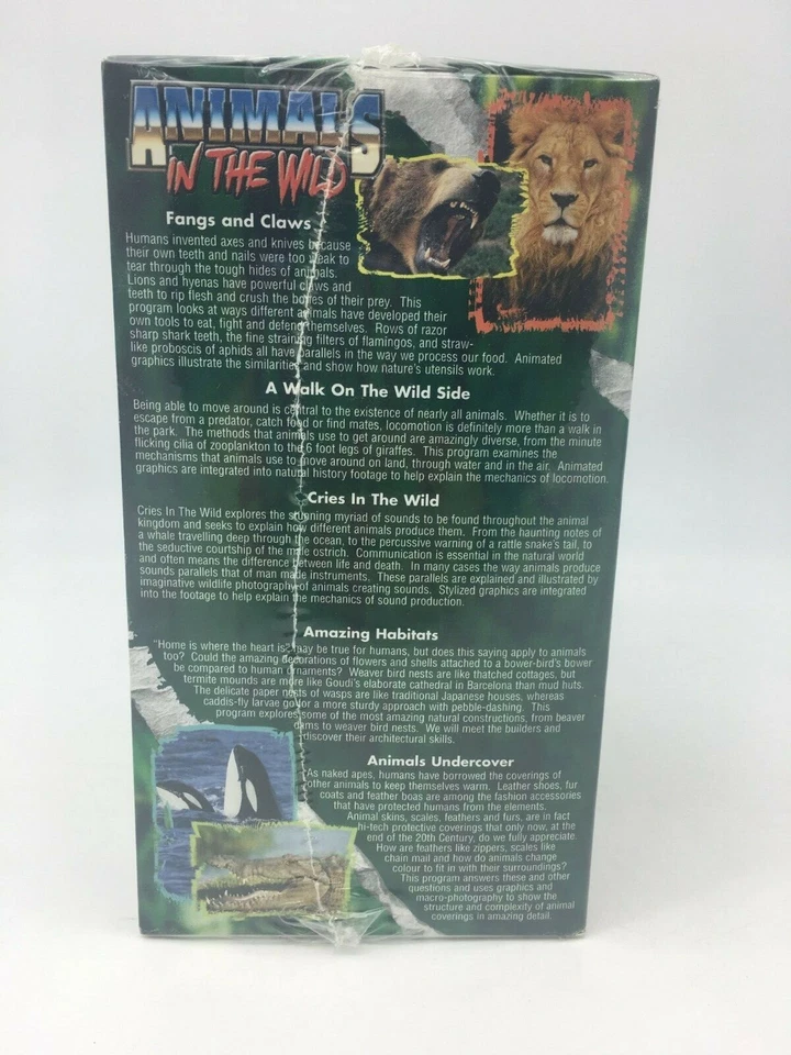 Animals in The Wild - Medacy Entertainment (5 Pack Video, VHS) - Sealed - Image 4 of 4