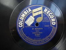 Roberto Marin "Mi Morenita", Jose Torres Ovando "Pensando" COLUMBIA C361 Spanish