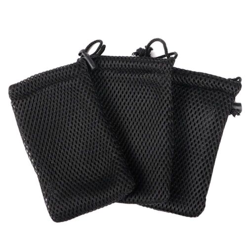 3Pcs Nylon Mesh Drawstring Storage Pouch Bag Multi Purpose Activity Pouch;