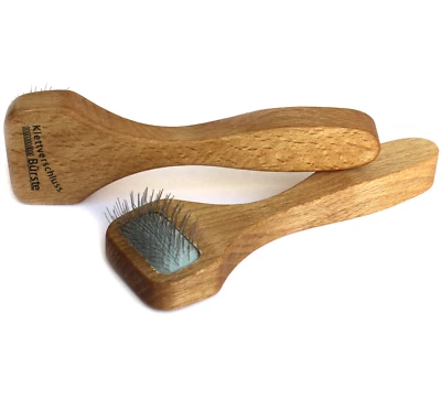 KELLER Klettverschlussbürste Drahtbürste Kleintierbürste Fellbürste Striegel Holzbürste