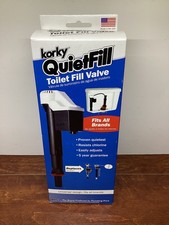 Korky Quietfill Toilet Fill Valve - Replacement Universal Fits 99 Of Toilets