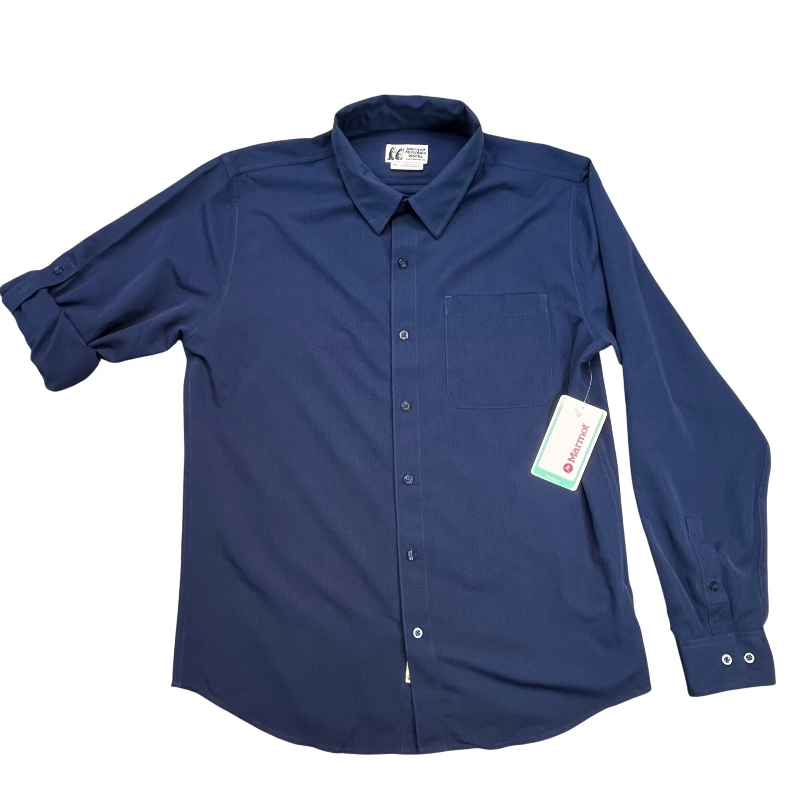 Marmot Mountain Works Mens Navy Blue Long Sleeve Outdoor Hiking Gorpcore Shirt M
Opens in a new wind