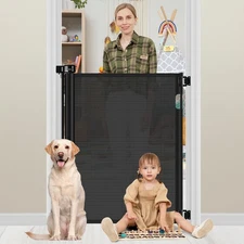 42 Inch Extra Tall Baby Gate 0"-39" Wide Narrow Baby Gate for Stairs Extra Ta...
