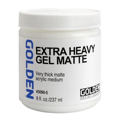 Extra Heavy Gel Matte 8 fl oz Jar Professional Acrylic Medium Semi-Trans