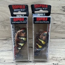 (2) Rapala Rippin' Rap RPR-7 Docs Custom Color Tony The Tiger - FAST SHIPPING!!