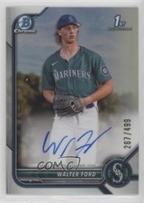 2022 Bowman Draft Chrome Pick Refractor 267/499 Walter Ford #CDA-WFD Auto 0ei3