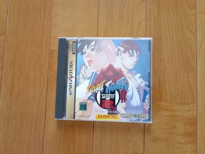 Street Fighter Zero 2 W/Manual Obi Sega Saturn SS Used Game Good NTSC-J Japan JP