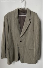 Le Collezioni Structure Mens Green Long Sleeve Two-Button Blazer Size Large