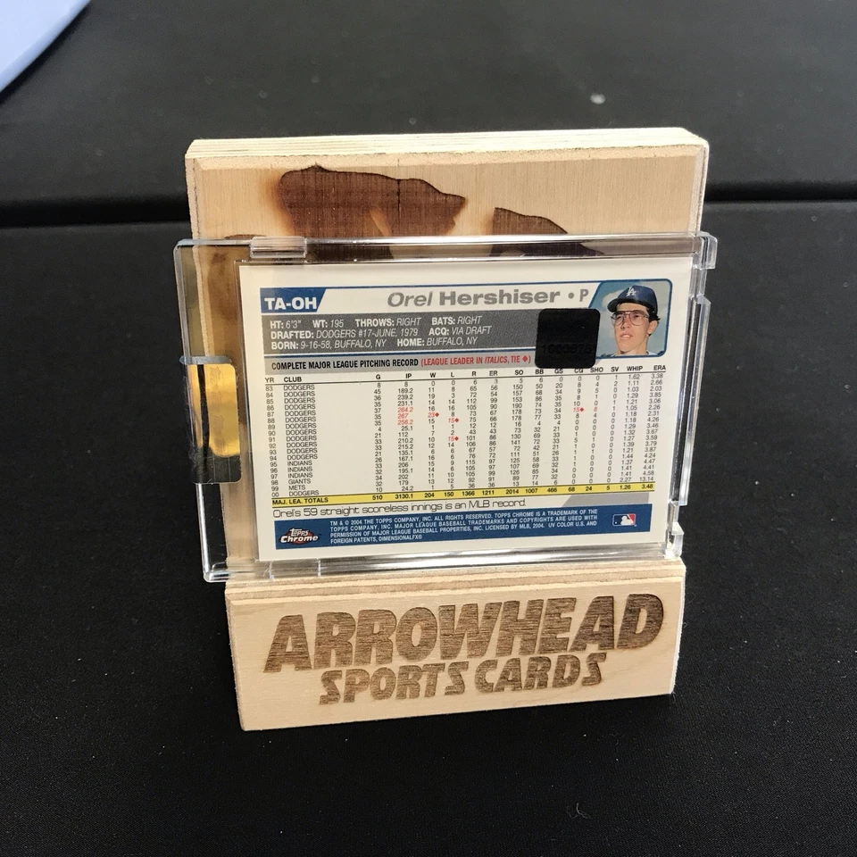 2004 Topps Retired Signature Edition - Autographs Orel Hershiser #TA-OH (AU) - Image 2 of 3