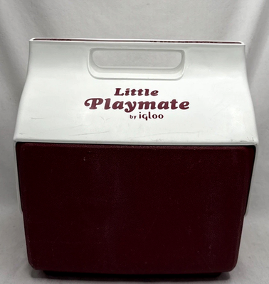 Vintage 1985 Igloo Little Playmate Ultra Cooler Red/White 6 Pack