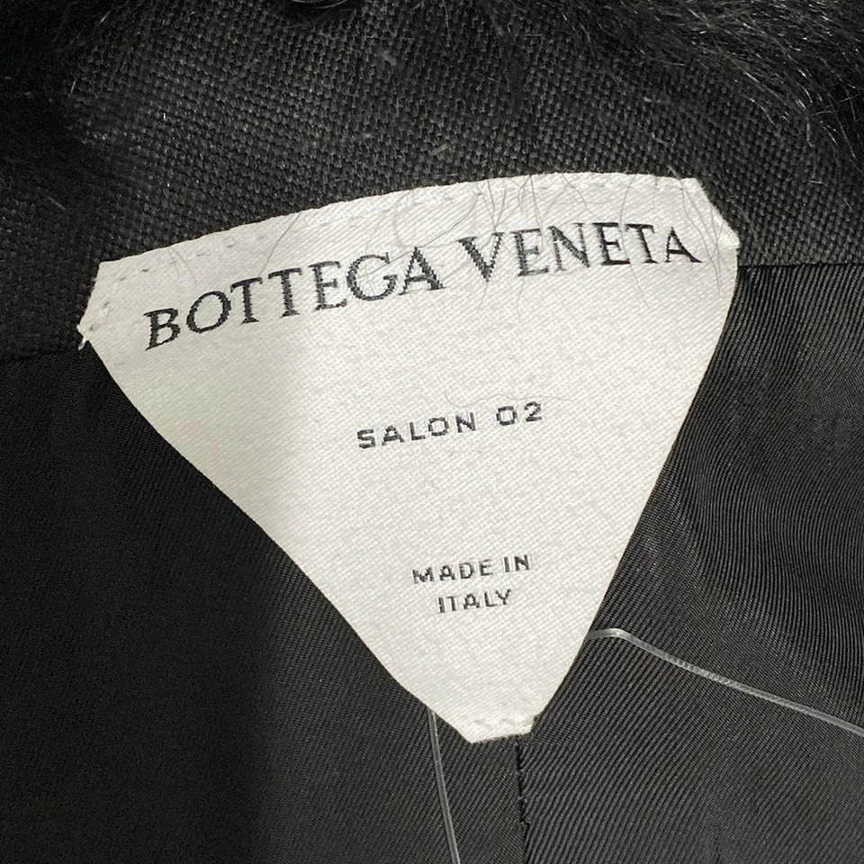 Auténtico abrigo para mujer BOTTEGA VENETA - 677498 acrílico negro, lana Foto 3 de 4