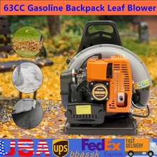 65 CC 2 Stroke Backpack Gas Powered Leaf Blower Commercial Grass Lawn Blower
