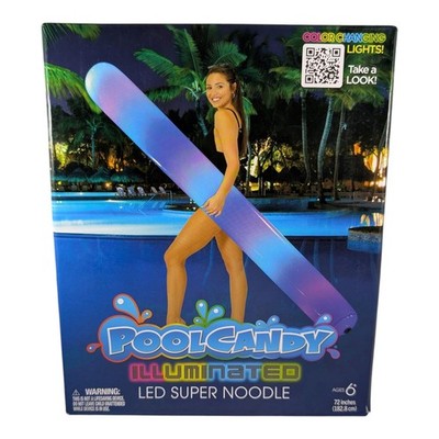 Pool Candy Illuminated Inflatable LED Super Noodle NEW 
