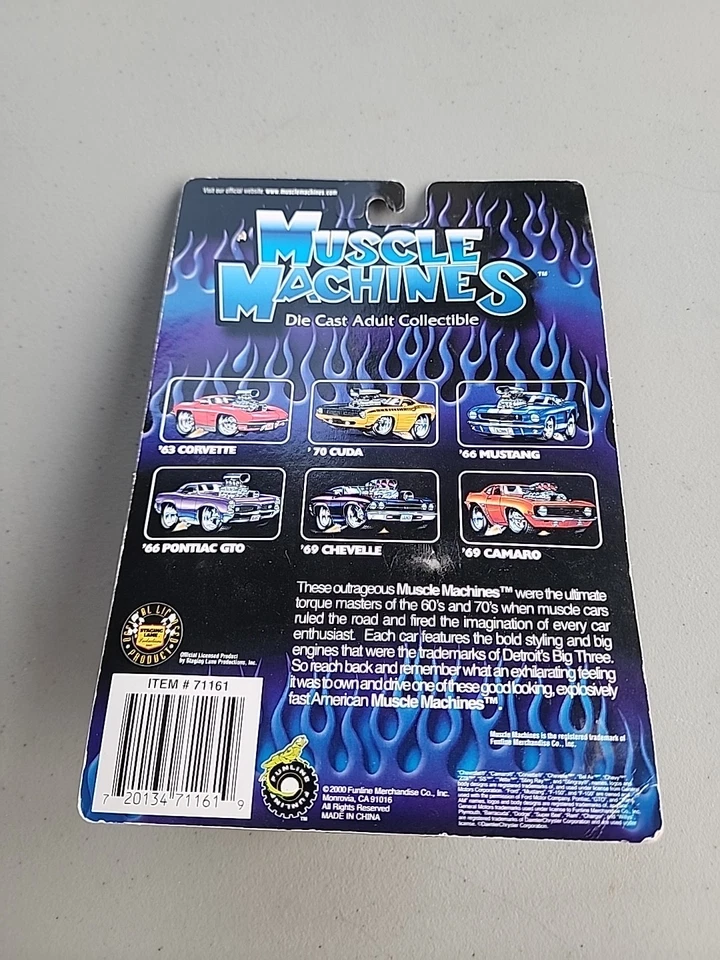 Muscle Machines Black '66 GTO 1:64 2000 00-12 - Image 2 of 4