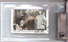 Peggy Ryan Signed Autograph Cut Signature Shamrock Hill BAS Encased 8140