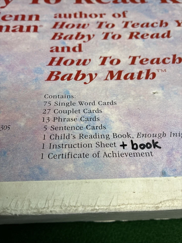 KIT DE COLECCIÓN CÓMO ENSEÑAR A TU BEBÉ A LEER LIBRO DE TARJETAS Glenn Doman  Foto 2 de 4