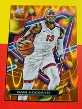 2023-24 Topps Cosmic Chrome #116 Bam Adebayo Orange Galactic Refractor /25 Heat