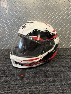 #ad Scorpion EXO R420 TECHNO Gloss White Red Size M $40.00