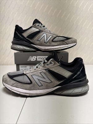 Size 10 - New Balance 990v5 Made In USA Black Grey Suede Leather