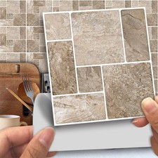 25 Pcs Self-Adhesive Peel and Stick Tile Decal, Water-Proof Backsplash Wall T...