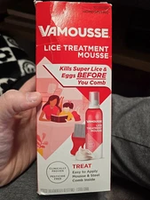 Vamousse Lice Treatment Mousse With Steel Comb - 6oz Clinically Proven New