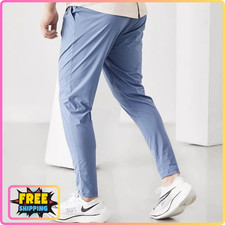 Men  s Running Jogging Pants Quick-Dry Thin Elastic Gym Fitness Sweatpants