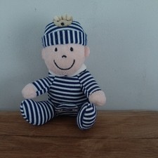 Jellycat Small Baby Boy Blue Striped Wild Child Rare Retired