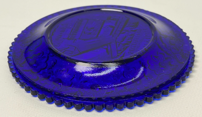 Vintage Cobalt Blue Zanesville Ohio Covered Y-Bridge 4