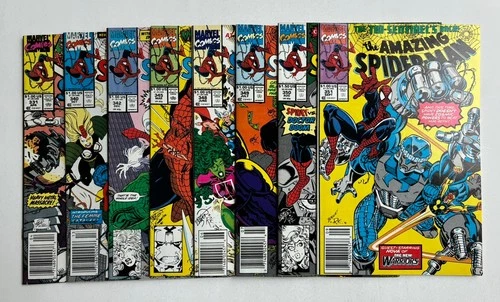 The Amazing Spider-Man lot 8x Issues #331,340,342,345 348-351 VF/NM