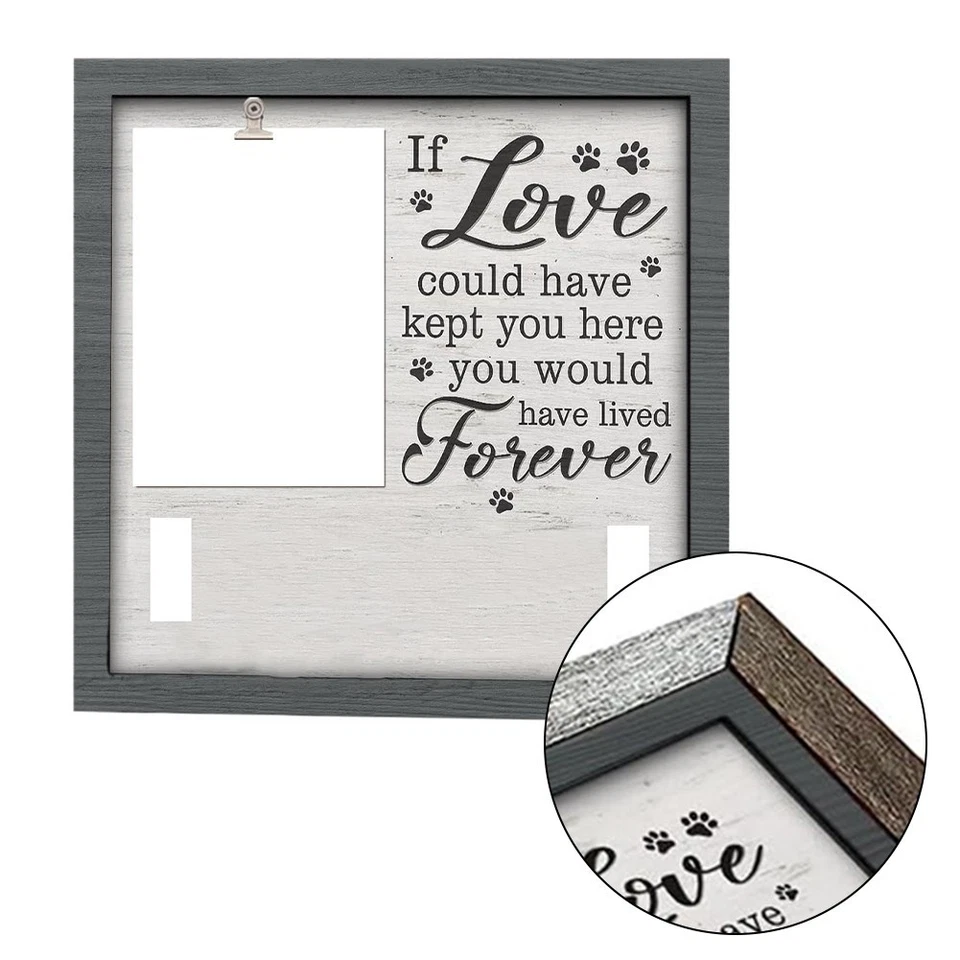 Memorial Frame with Holder for Dog Collar and Space for 4x6 Photo of Your Pet - Image 3 of 4