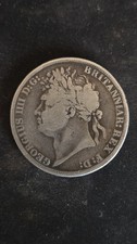 1822 GEORGE 4th CROWN Silver COIN TERTIO EDGE