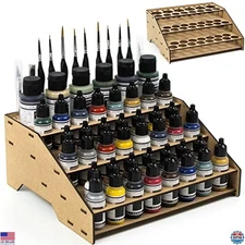 Vallejo Paint Rack Organizer Stand - Storage for Miniatures & Models (Rack A)