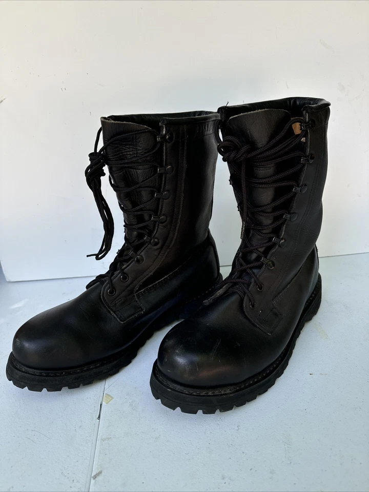 Botas Vibram Military NS 2-97 de cuero de combate aisladas negras para hombre 11,5 de ancho Foto 3 de 4