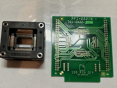Data I/O 100 Pin QFP PPI Adapter For 2900, 3900, 3980, and Unisite Programmers