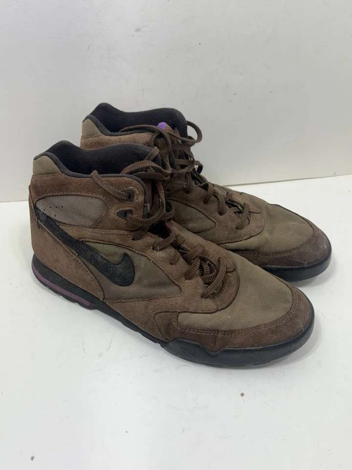 Botas de caminhada masculinas vintage anos 90 Nike ACG Caldera tamanho 10,5 raras - Imagem 3 de 4
