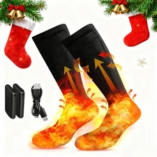9000mAh/7500mAh Rechargeable Electric Heated Socks Foot Winter Warm Hunting Sock