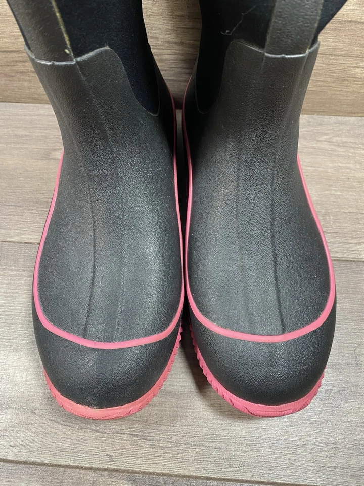 Muck Boots Hale Botas Altas Impermeables Aisladas Negro Rosa Mujer Talla 9 Foto 4 de 4