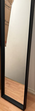 IKEA NISSEDAL Full-Length Mirror 150cm Matte Black Wood Frame Wall/Leaning