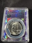 1956 Silver Franklin Half Dollar ~ PCGS MS63 ~ Purple Core TraderBea 50c