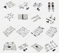 For SCY 1/16 16101-106 16201 JJRC Q130A/B Q141 D843YW Alloy Upgrade Parts silver