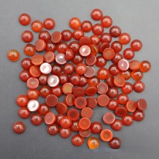 50pcs 10mm Round CAB CABOCHON Natural Red Agate Round Stone Beads No Holes