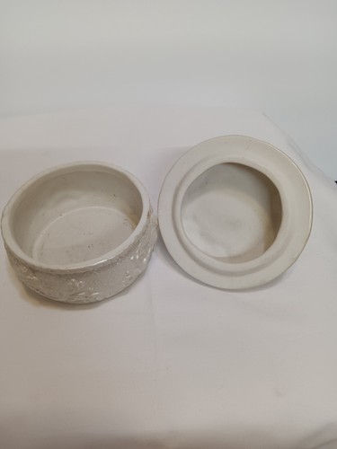 Portagioie, portagioie o caramelle vintage in ceramica con rose rosa e gialle - Foto 6 di 7