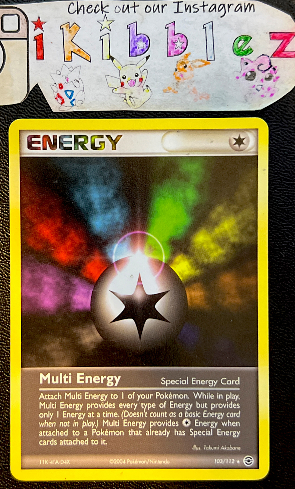 Multi Energy 103/112 LP Non Holo Rare EX Fire Red & Leaf Green Pokemon Card!