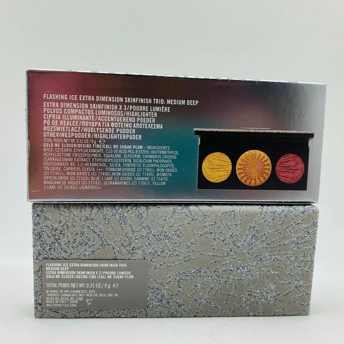 Mac Flashing Ice Extra Dimension Skinfinish Trio Medium Deep 0.31 oz NIB - Picture 5 of 6