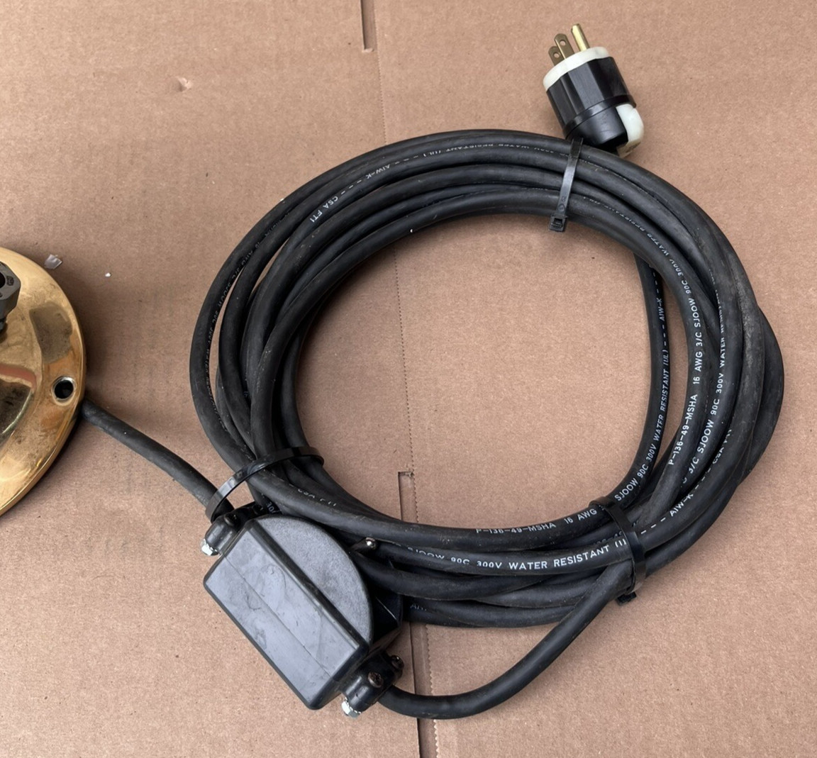 Nautical Maritime Brass Polished Ship Signal Spot Search Light Carlisle & Finch