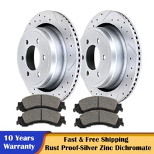 Rear Disc Rotors and Brake Pads for 2010-11 Ford F-150 6 Lugs Discs Brakes Kits