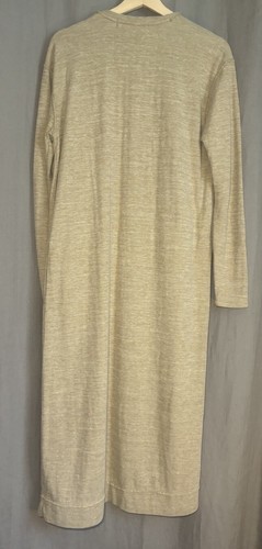 Free People Beach Boho Long Tan Cardigan Open Front Duster Neutral Size Xsmall - Picture 5 of 14