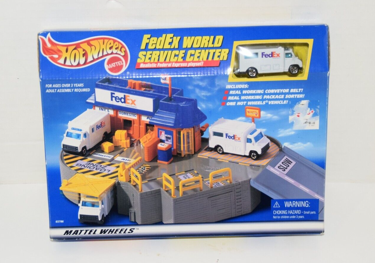 Hot Wheels Fedex World Service Center Federal Express Playset UNOPENED NIB