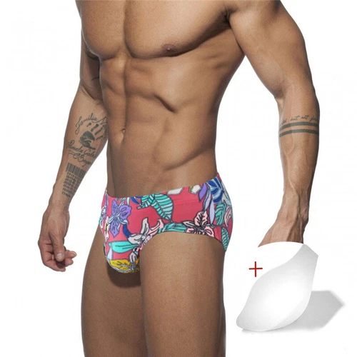 Gepolsterte Herren-Badehose Mit Hebetasche Und Schnell Trocknender Push-Up - Bild 11 von 30