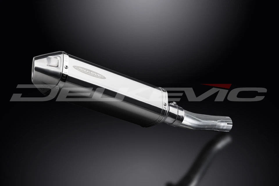 Kit silenciador escape acero inoxidable triovalado 13" deslizable Honda CBR500R 2013-2021 Foto 2 de 4